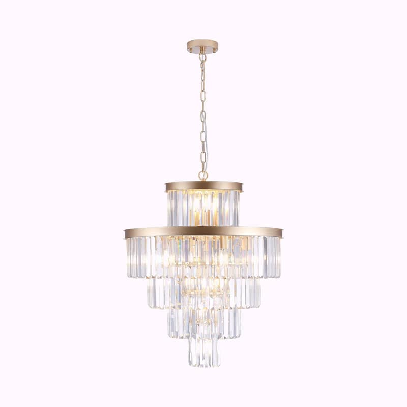 Luxury Crystal Chandelier Hanging Pendant Light Fixture