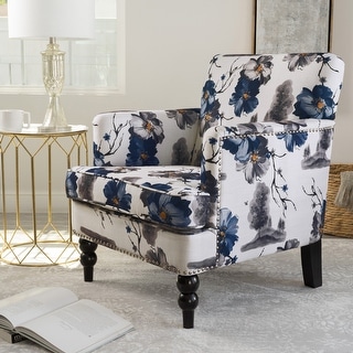 Boaz Floral Fabric Club Chair Christopher Knight