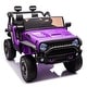 preview thumbnail 3 of 98, 24V Kids Ride-On Truck with Parental Remote, MP3, Bluetooth, LED Lights, and Safety Belts 鈥