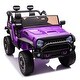 preview thumbnail 4 of 98, Kids Electric Truck with Trailer, 24V Battery, Bluetooth, MP3, Four-Wheel Suspension, for Off-Road Adventures