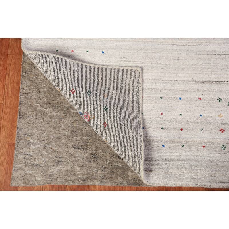 Gabbeh Indian Area Rug Handmade Living Room Silk Carpet - 8'11" x 11'7"