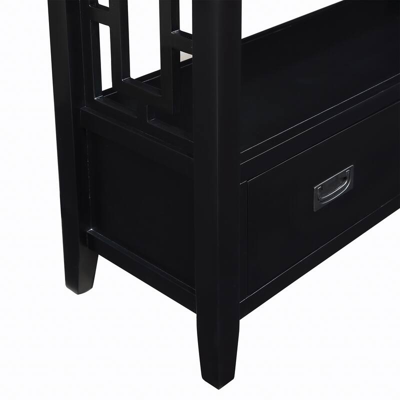 36-inch Modern Multifunctional Solid Pine Console Table
