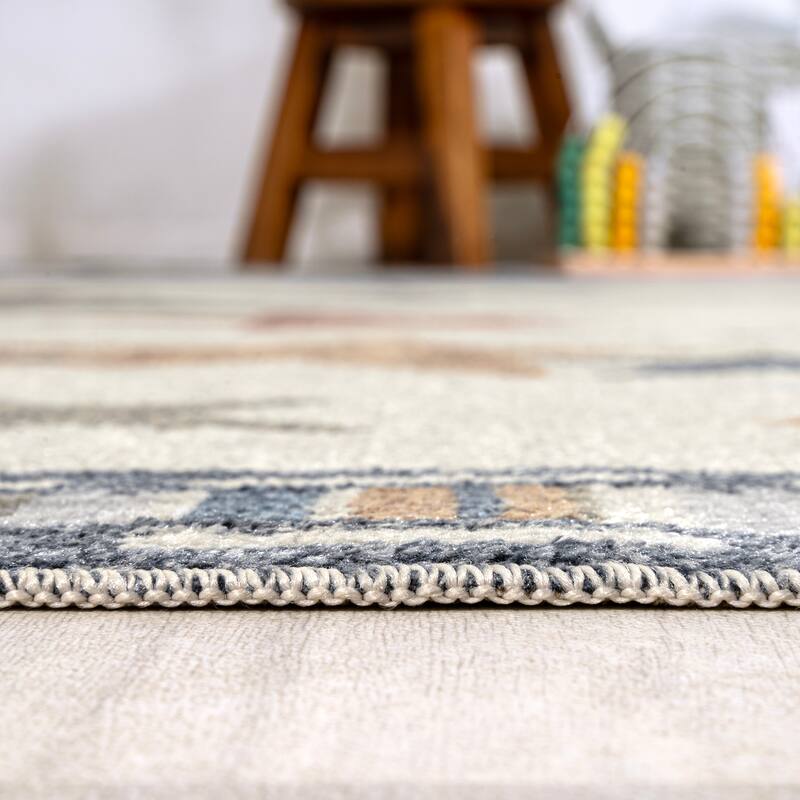 JONATHAN Y Dila Geometric Striped Area Rug