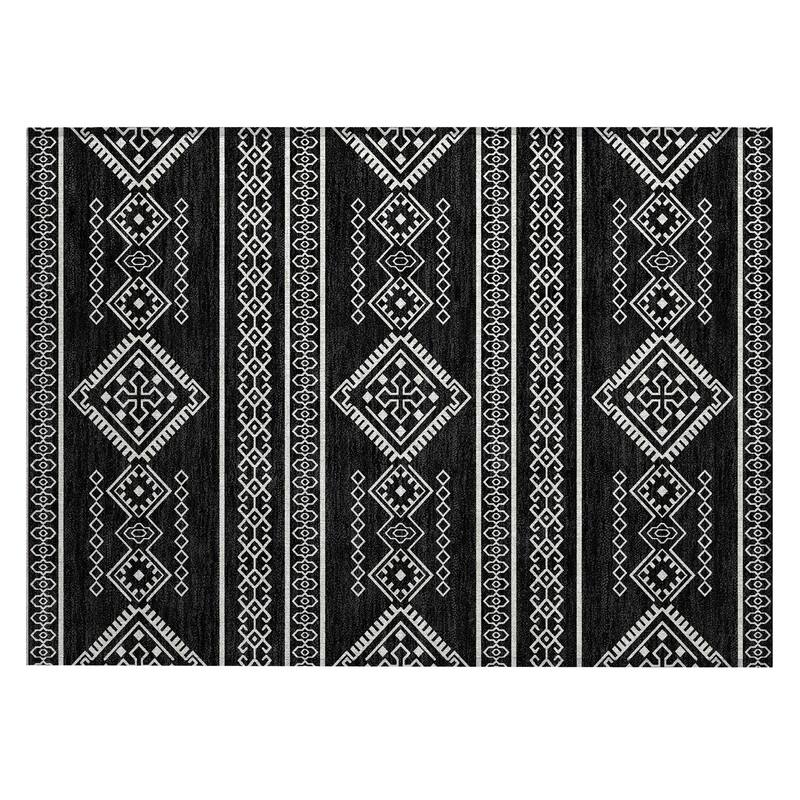 Machine Washable Indoor/ Outdoor Chantille Moroccan Boho Rug
