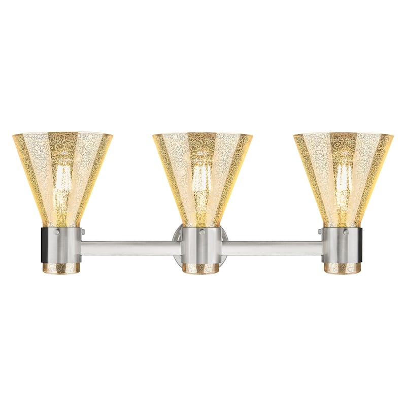 Innovations Lighting 464-3W-G464C-7ME Lawton Cone 3 Light 24" Wide