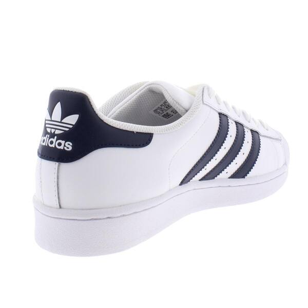 Shop Adidas Womens Superstar Casual Sneakers Leather Lace Up
