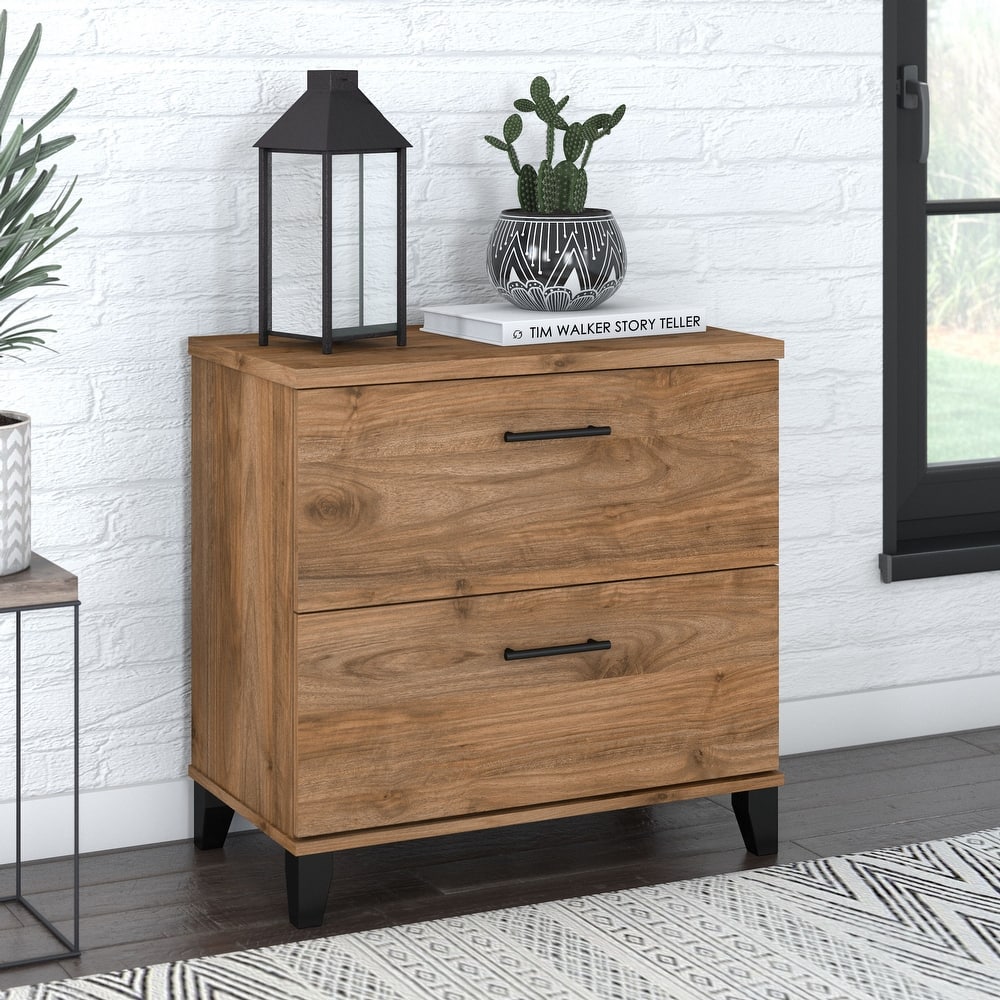 Bush Furniture Somerset 2 Drawer Lateral File Cabinet with Storage