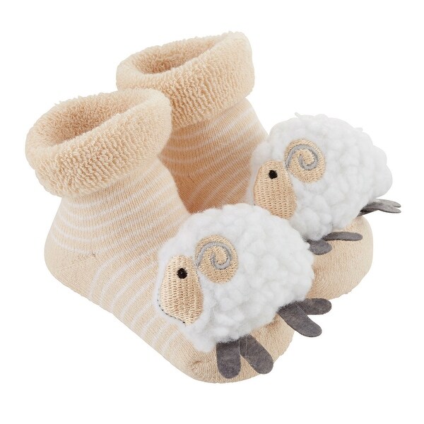 beige baby socks