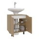 preview thumbnail 4 of 11, Marlo Under Sink Cabinet with Two Doors and Interior Storage Shelves, Freestanding Bathroom Storage