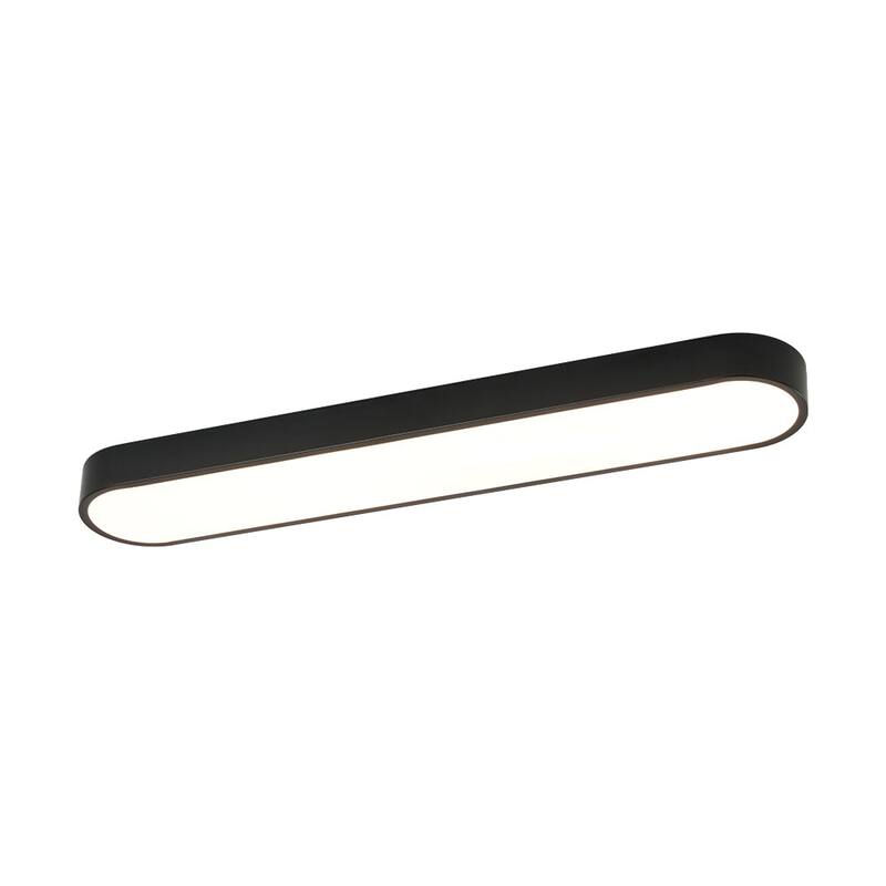 Contemporary Dimmable LED Streamlined Oval Flush Mount 31.5in