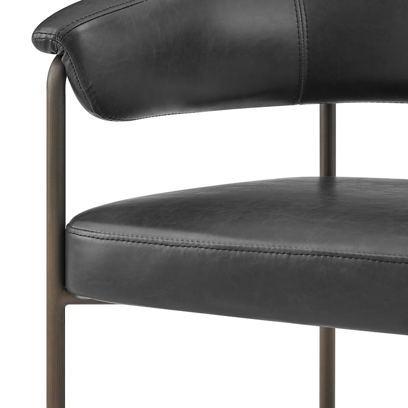 NPD Furniture Kaiden Faux Leather Counter Stool (Set of 2)