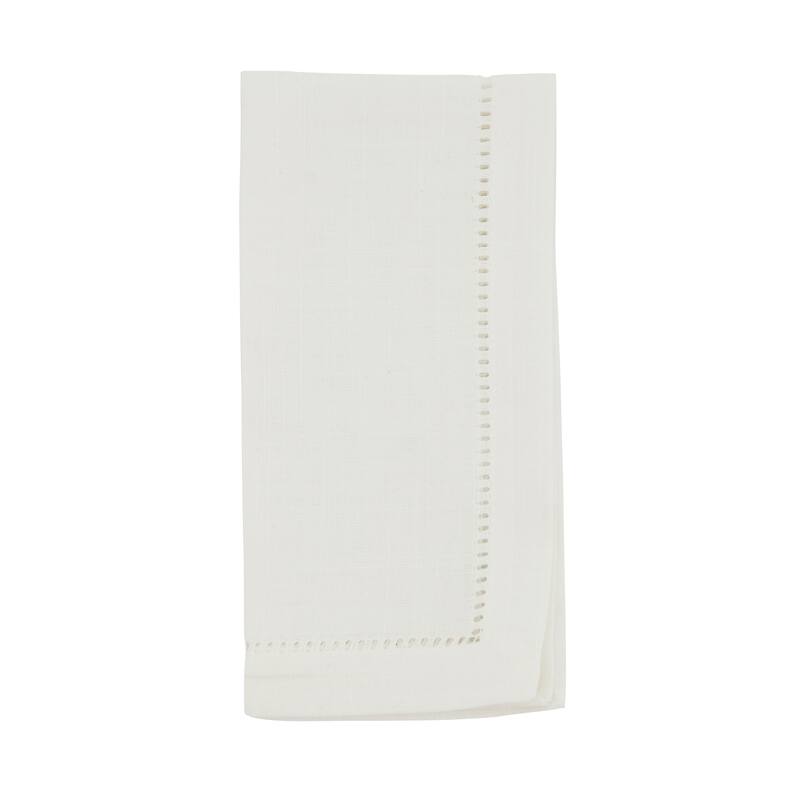 Hemstitched Border Napkins (Set of 12) - 22"x22" - Ivory