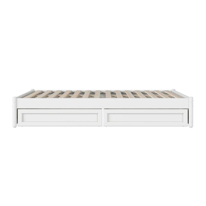 Barcelona Panel Platform Bed with Storage Drawers
