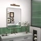 preview thumbnail 49 of 141, Apmir Metal Frame Tempered Glass Bathroom Vanity Mirror for Wall, Cloakroom, Bedroom 28" x 20" - Silver