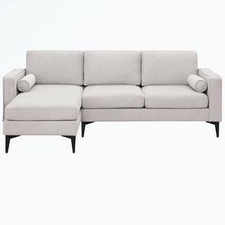 Fabric Sectional Sofa with Reversible Chaise - Bed Bath & Beyond - 37363850