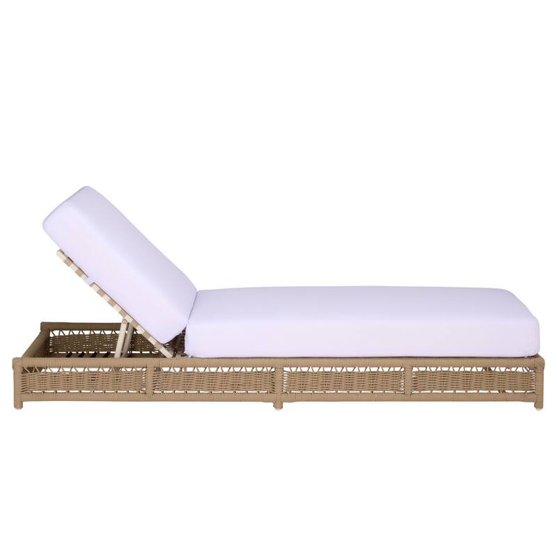 SAFAVIEH Outdoor Living Callan Lounger - 75"W x 26"D x 13"H