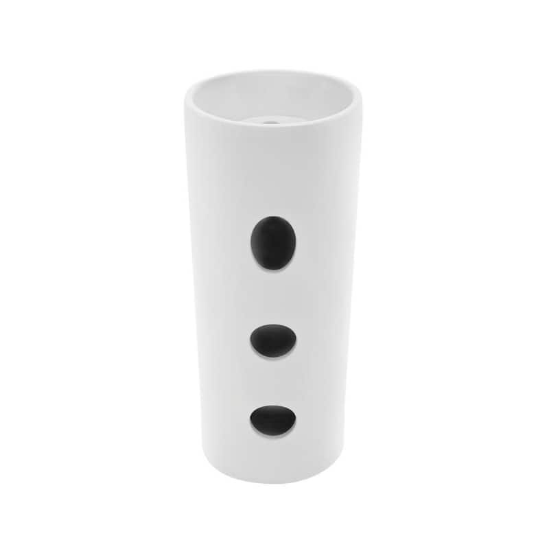 Swiss Madison Monaco 15-3/4" Oval Ceramic Pedestal Bathroom Sink with