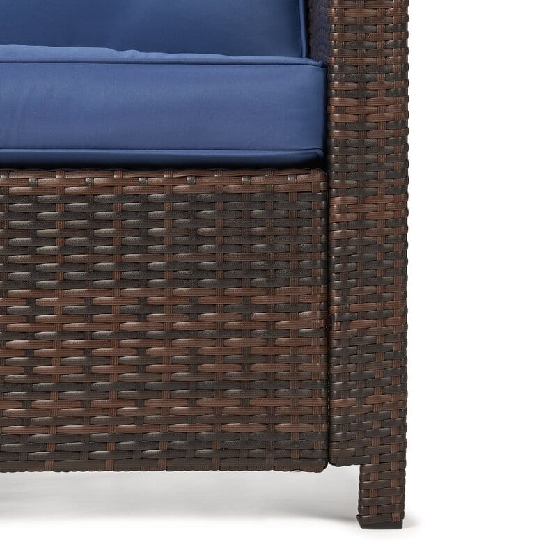 6-Piece Outdoor Wicker Patio Conversation Set