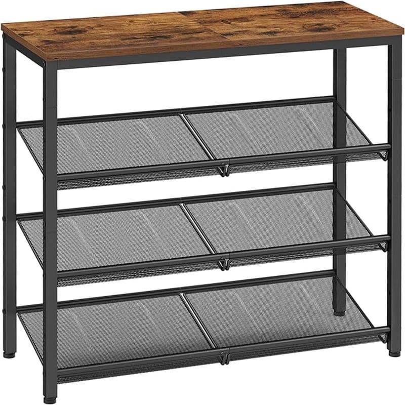 Shoe Rack - 11.8"D x 29.5"W x 28.7"H