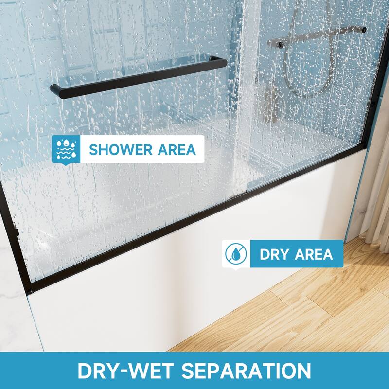 Aluminum Frame Double Sliding Shower Door