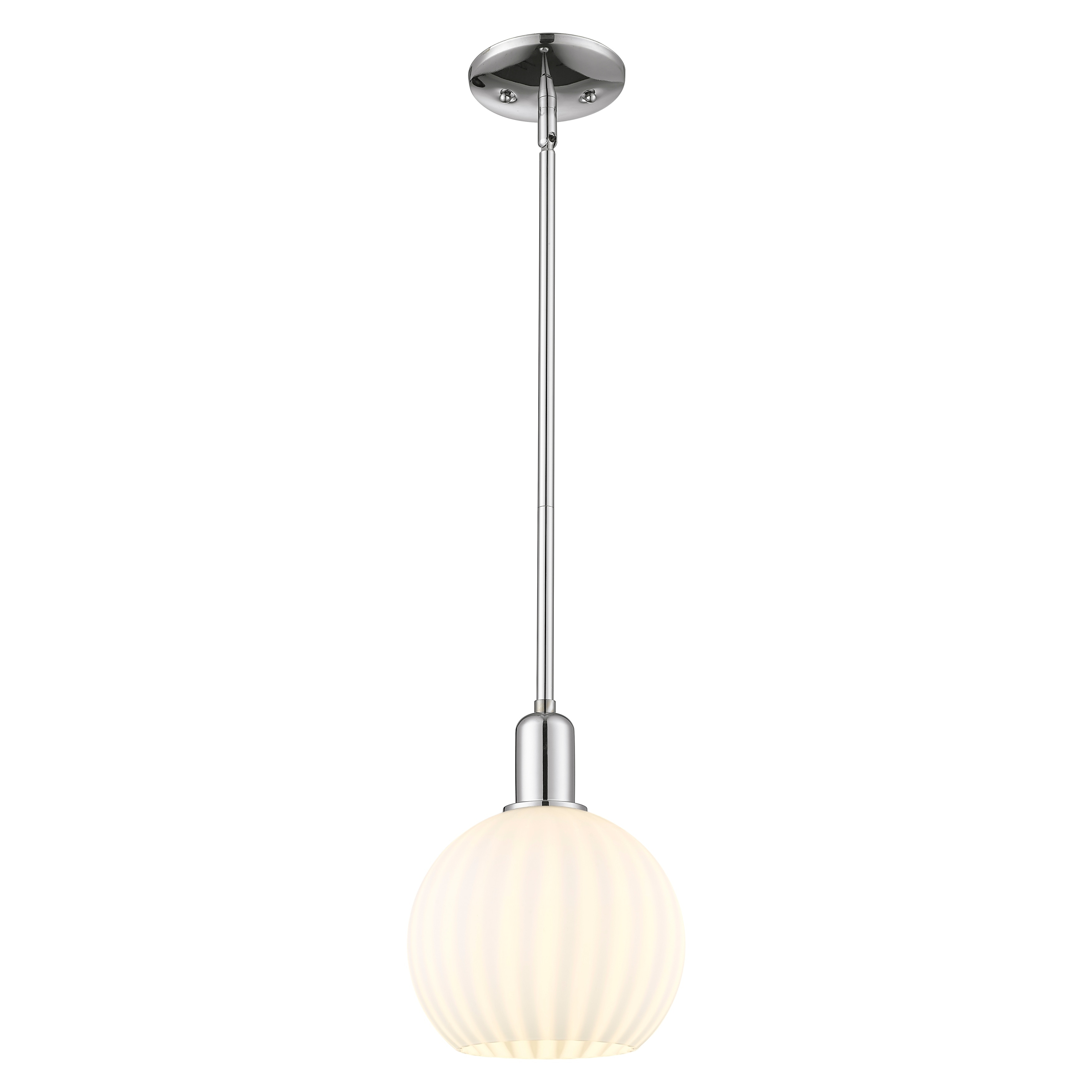 Innovations Lighting Endless Possibilities Arcadia - White Venetian - 1 Light 8" Stem Hung Mini Pendant