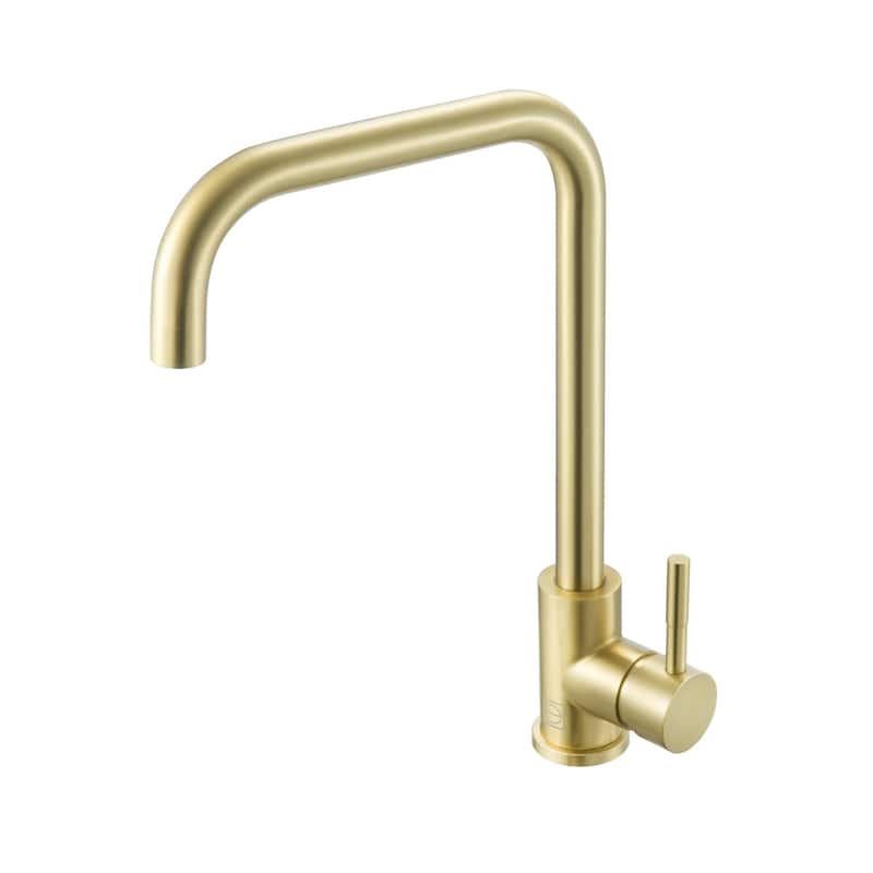 Indigo Home Single Handle Pull Down Sprayer Kitchen Faucet - Brushed Gold