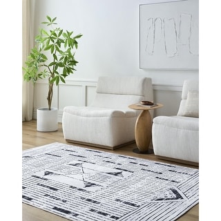 Livabliss Bohemian & Eclectic Lavable Tribal Washable Area Rug