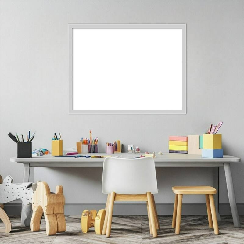Incline Framed Dry Erase Magnetic Board