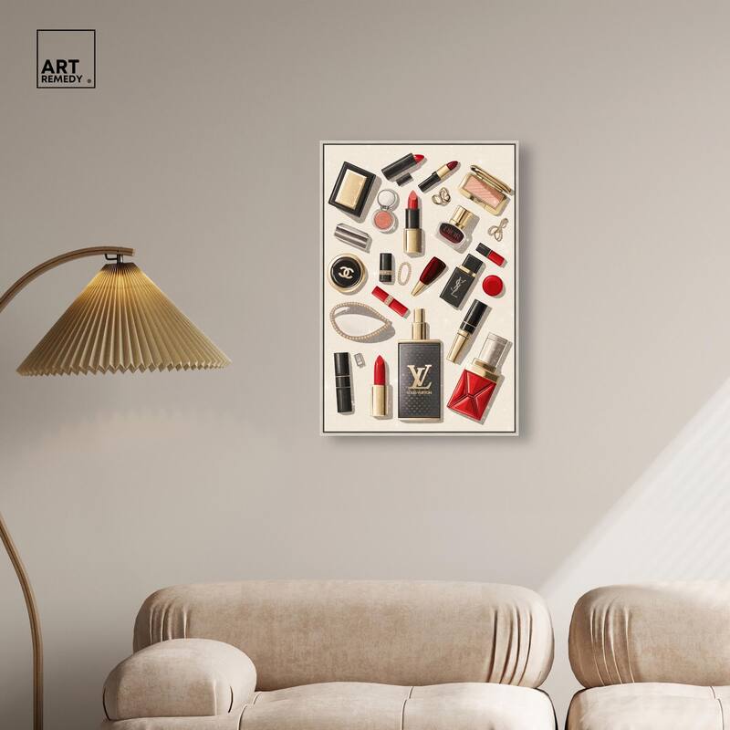 Luxury Makeup Collection Canvas by Art Remedy
