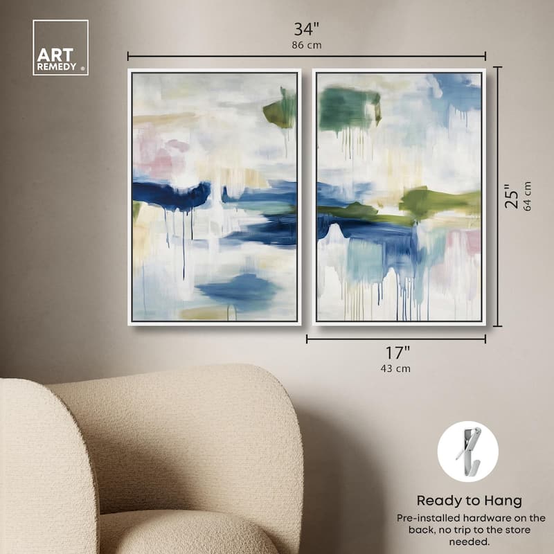 Kairos I Canvas Set of 2 by Art Remedy
