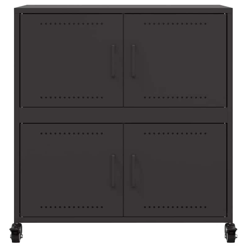 vidaXL Sideboard Cupboard Storage Cabinet Home Organizer Cold-rolled Steel - 15.4 x 26.8 x 28.3