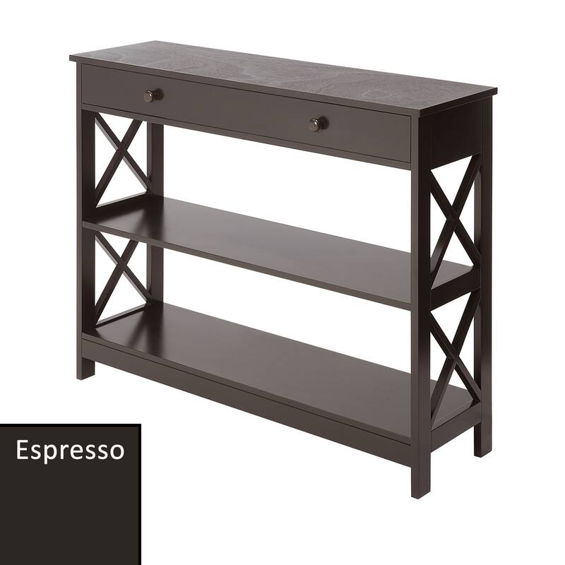 Convenience Concepts Oxford 1 Drawer Console Table with Shelves