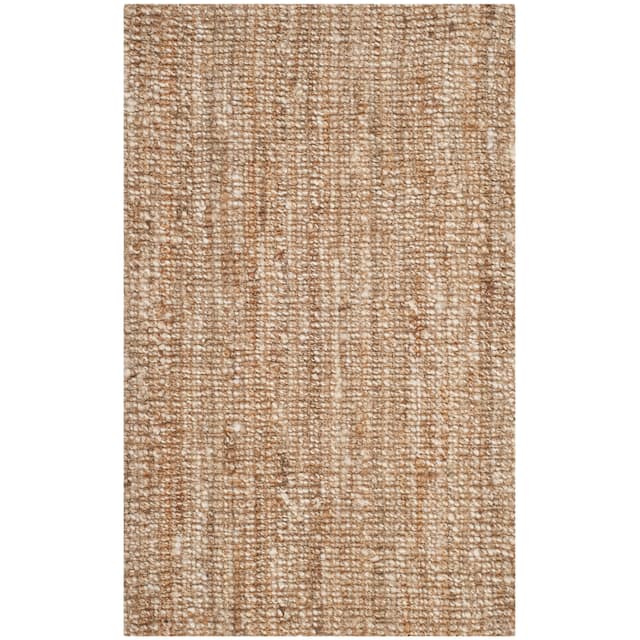SAFAVIEH Jerneja Handmade Solid Chunky Jute Area Rug - 2' x 3' - Natural/Ivory