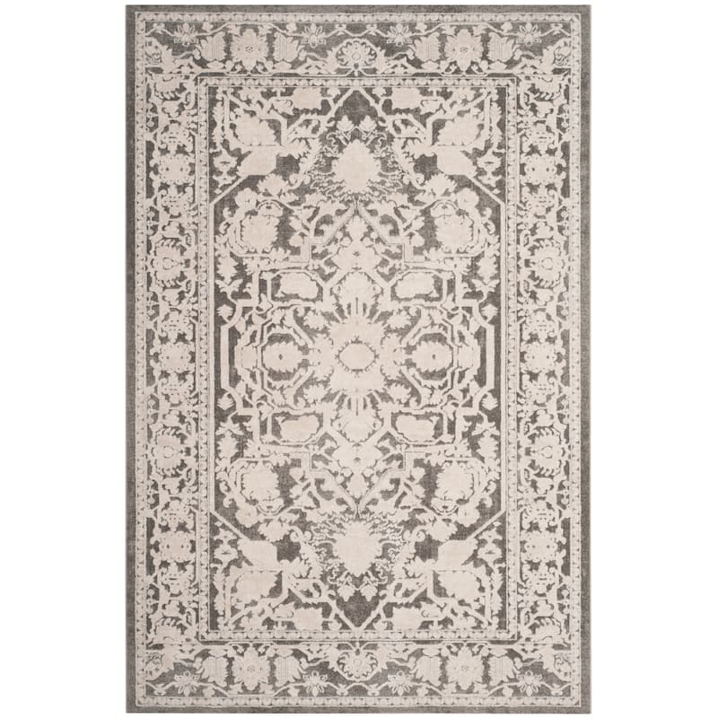 SAFAVIEH Reflection Eulalie Modern Oriental Rug - 2'3" x 3' - Dark Grey/Cream