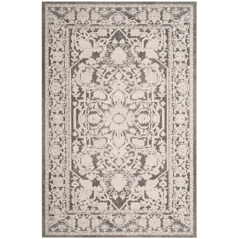 SAFAVIEH Reflection Gyda Modern Oriental Rug - 2'3" x 3' - Dark Grey/Cream - Rectangle