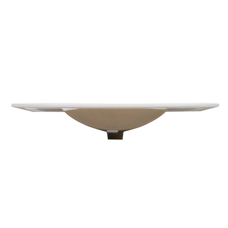 GDFStudio - Vega Wood & Ceramic 36" Shaker Style Bathroom Vanity with Sink, 4 Drawers & 2 Doors