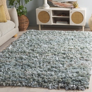 SAFAVIEH Handmade Rio Shag Chihoko 3.5-inch Extra Thick Decorative Rug