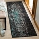 preview thumbnail 23 of 32, SAFAVIEH Classic Vintage Boho Manila Distressed Oriental Cotton Rug 2'3" x 8' Runner - Navy/Teal - Runner
