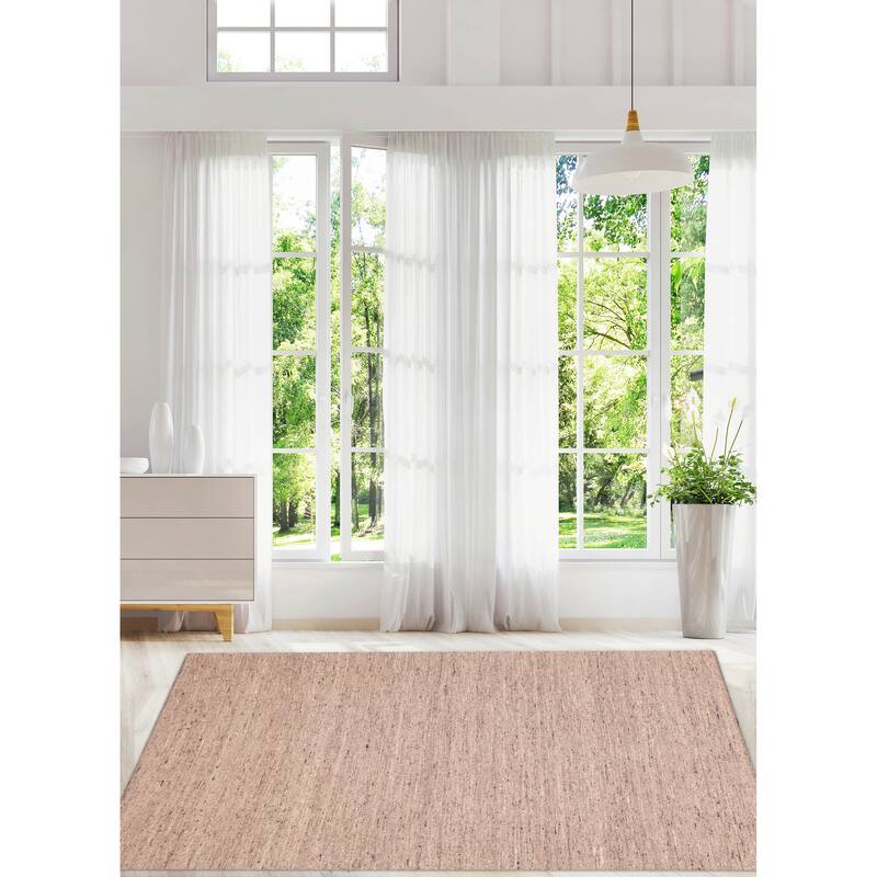 ECARPETGALLERY Flat-Weave Nevada Taupe Wool Kilim - 7'10 x 10'0