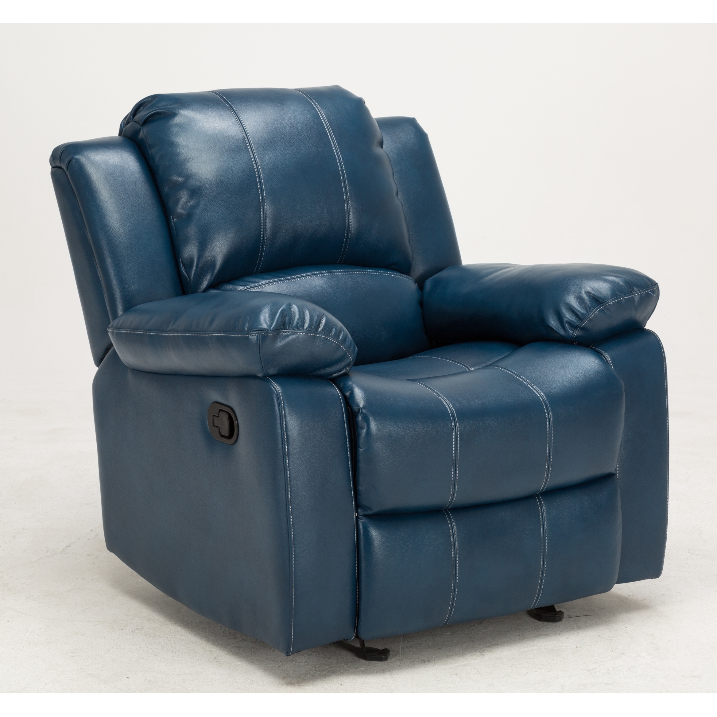 Charleston Vegan Leather Manual Glider Rocker Recliner