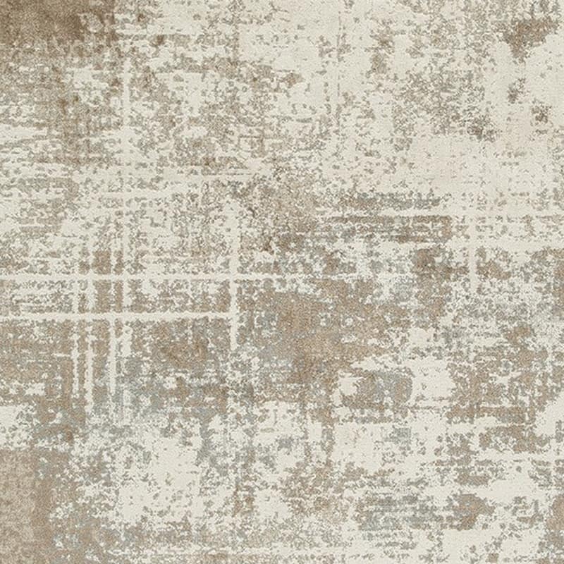 Lae 8 x 10 Large Area Rug, Machine Woven Abstract Art Design, Brown Gray - 8 x 10