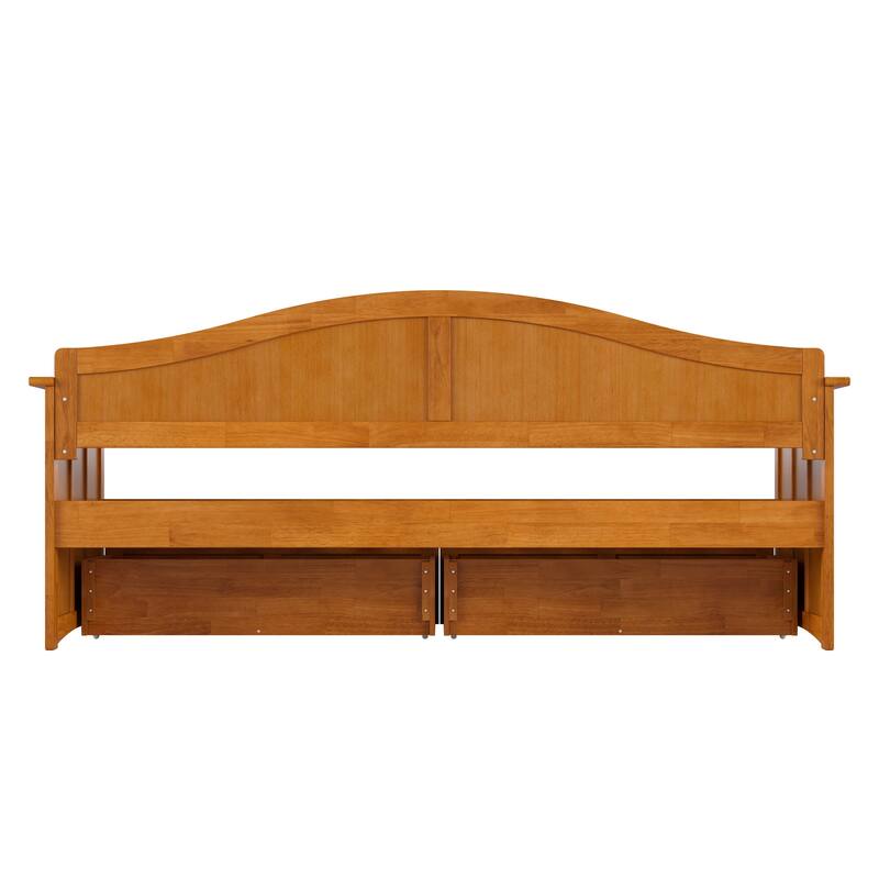 Nantucket Twin Wood Daybed with Set of 2 Drawers