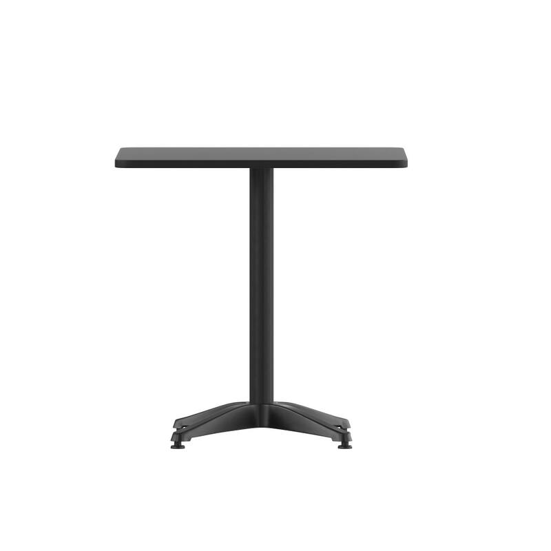 27.5" Square Aluminum Indoor-Outdoor Table Set