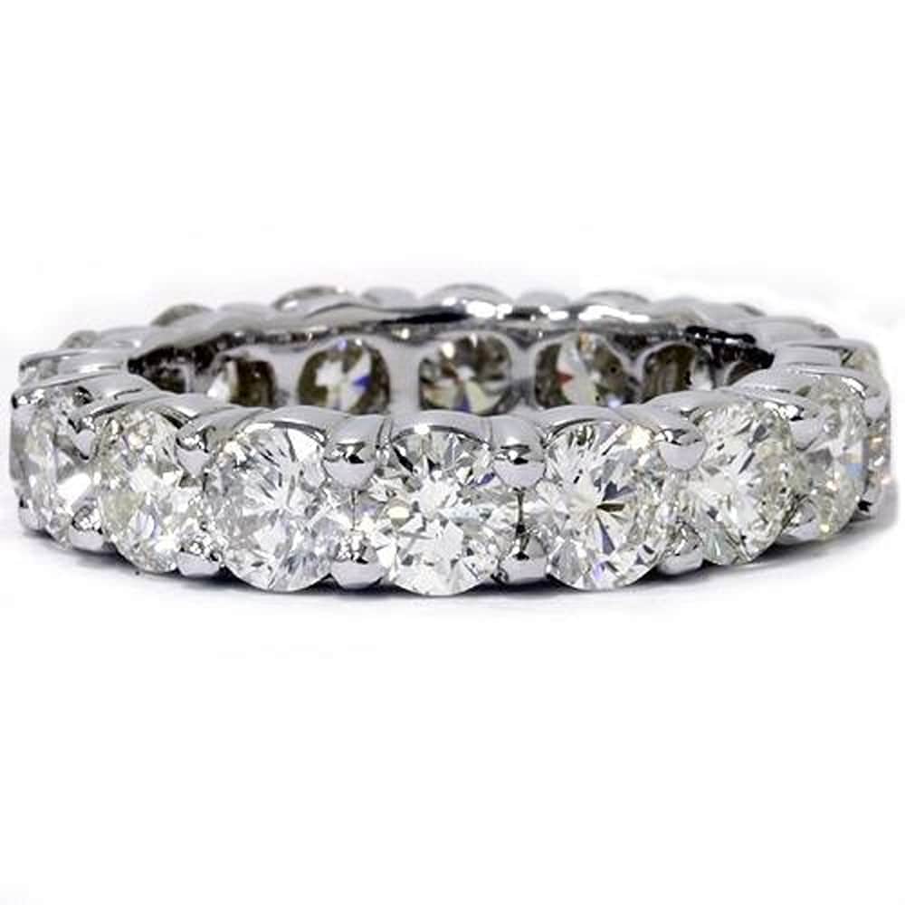 Bliss Diamond 5 Ct Diamond Eternity Ring Women's Wedding Anniversary Band 14k White Gold
