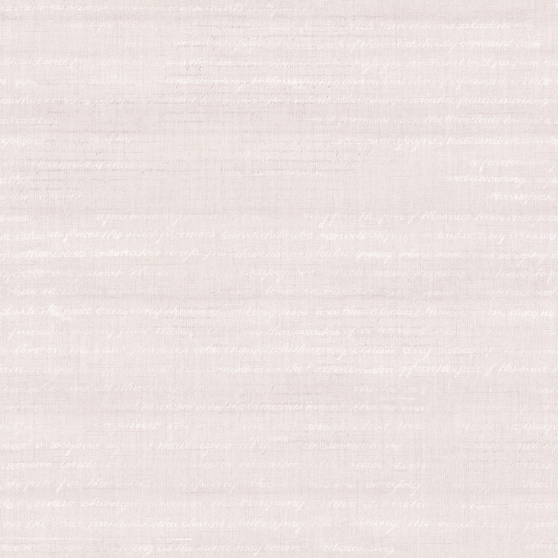 Galerie Wallcoverings Vintage Roses Pretty Script Non-Woven Matte Wallpaper Roll