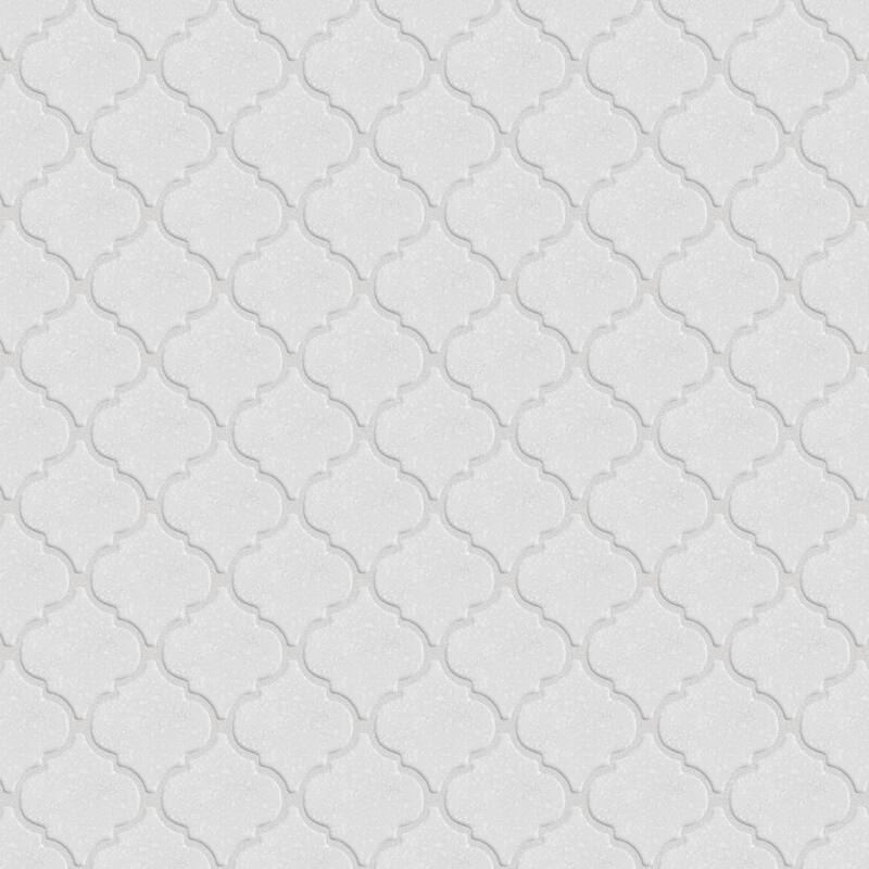 Merola Tile Hudson Tangier Crystalline White 12-3/8" x 12-3/8" Porcelain Floor and Wall Tile