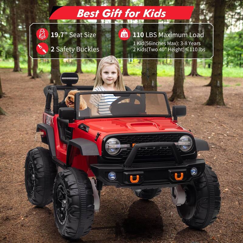 2 Seats 24V Kids Ride on Truck with Remote Control