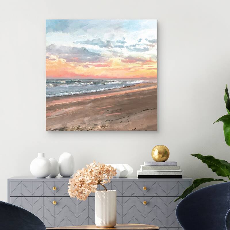 Tangerine Sky by Studio Arts Canvas Art Print