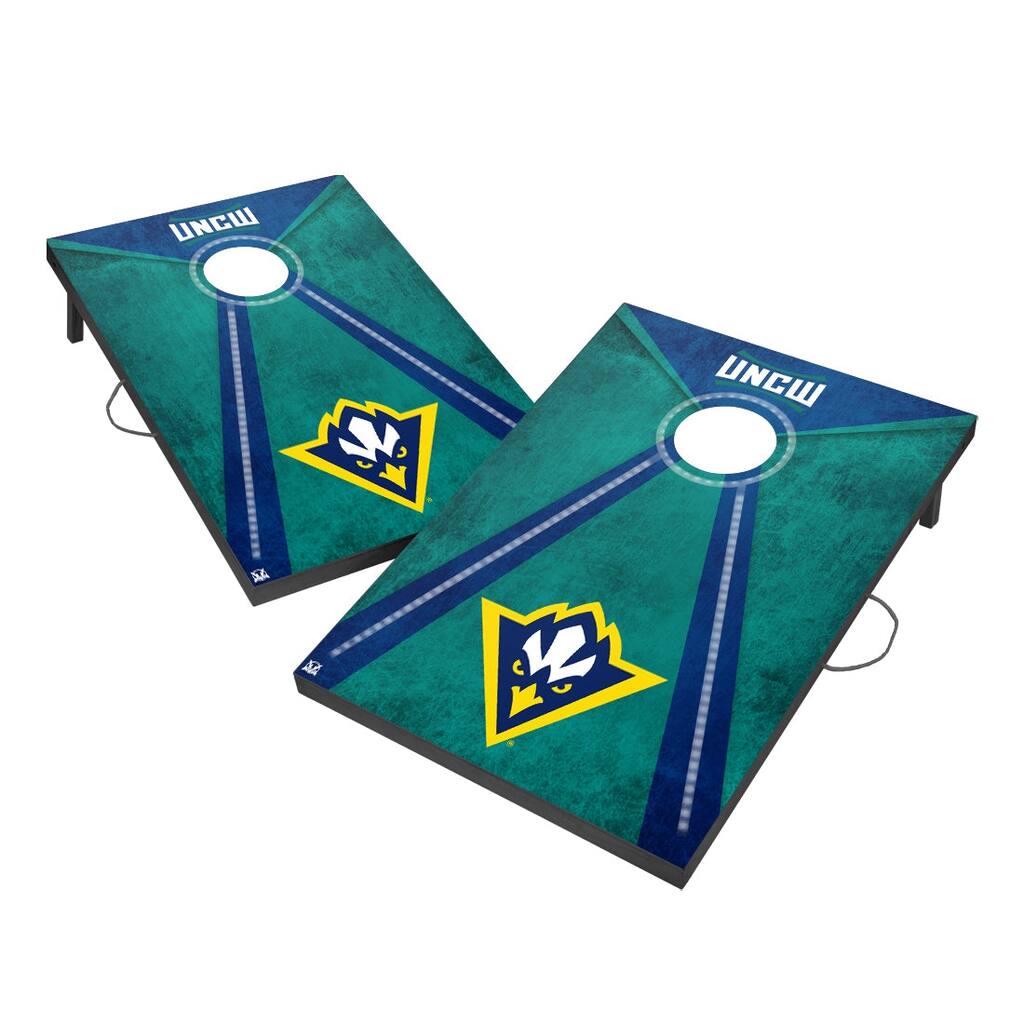 North Carolina Wilmington Seahawks LED 2x3 Cornhole Set