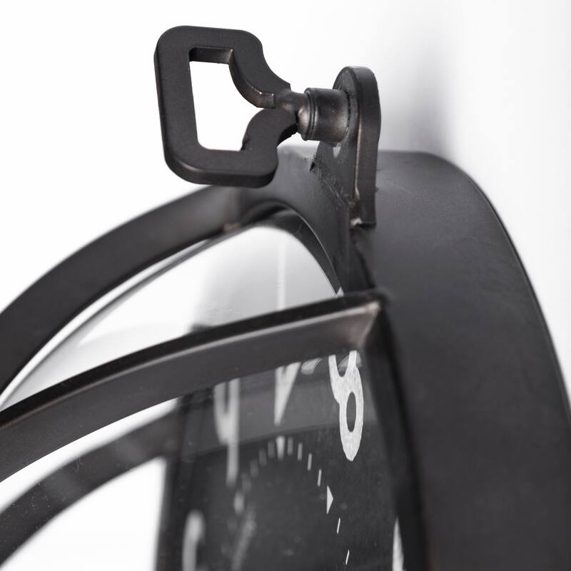 Mercana Bellmond 15" Round Large Industrial Wall Clock - 15.0L x 6.0W x 15.0H